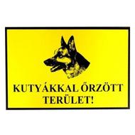 JKH Tábla műanyag A4 KUTYÁKKAL őRZÖTT TERÜLET 3427104