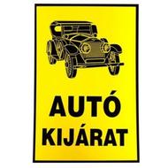 JKH Tábla műanyag A4 AUTÓKIJÁRAT 3427150