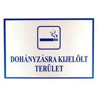 JKH Tábla műanyag A4 DOHÁNYZÁSRA TERÜLET 3427155