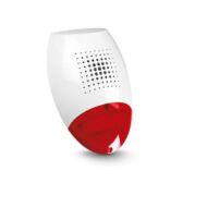 SATEL SP500R Kültéri piezo hang- fényjelző vörös színű SP 500 R