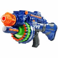 Játékfegyver hanggal ajándék töltény szettel kék HOP1001112-1