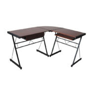 L alakú íróasztal sötétbarna HOP1000878-3