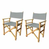 Rendezői szék 2db szürke HOP1001211-2