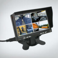 ABM 7″ monitor 4 videó bemenetes 800x480 12-24V ABM-MON-7005A-480p