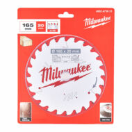 Milwaukee Körfűrészlap hordozható gépekhez (Fához) 165x20x1.6x24 ATB - 1 db - 4932471931
