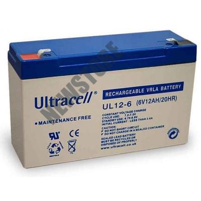 ULTRACELL 6V 12 Ah Zselés ólom akkumulátor 109040