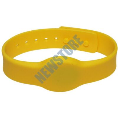 SOYAL AM Wristband No.4 13.56 MHz sárga Proximity szilikon karkötő