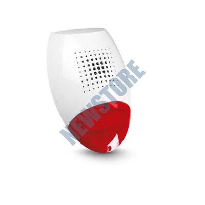 SATEL SP500R Kültéri piezo hang- fényjelző vörös színű SP 500 R
