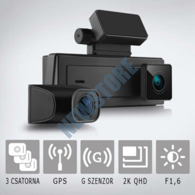 NEOLINE G-Tech X63 Professzionális három kamerás autós fedélzeti menetrögzítő NEO-GT-X63
