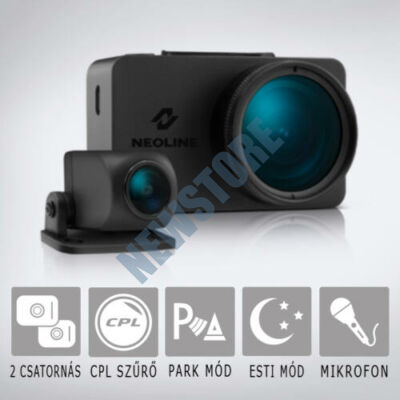 Neoline G-Tech X76 Professzionális két kamerás autós fedélzeti kamera NEO-GT-X76