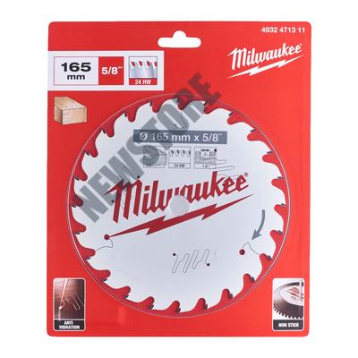 Milwaukee Körfűrészlap hordozható gépekhez (Fához) 165x15.87x1.6x24 ATB - 1 db - 4932471311